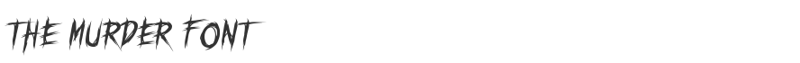 The Murder Font