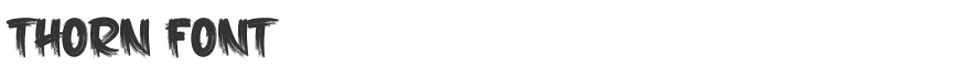 Thorn Font