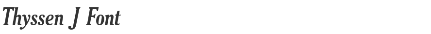 Thyssen J Font