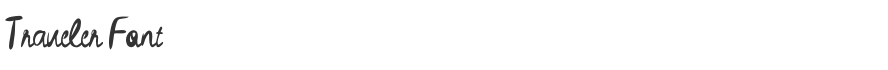 Traveler Font
