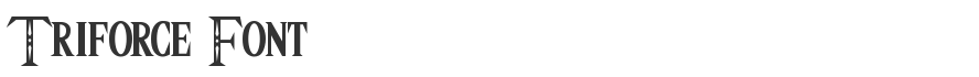 Triforce Font