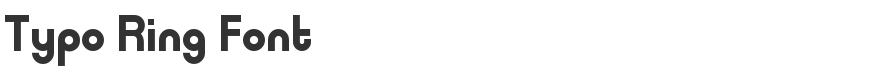 Typo Ring Font
