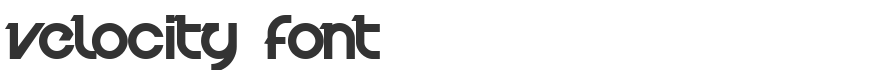 Velocity Font