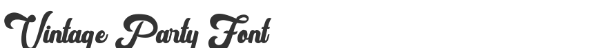 Vintage Party Font