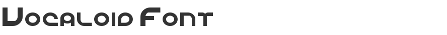 Vocaloid Font