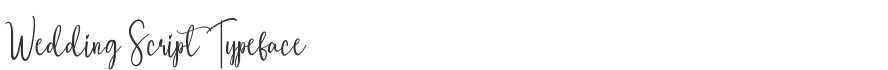 Wedding Script Typeface