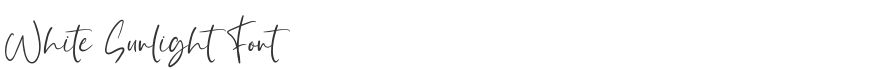 White Sunlight Font