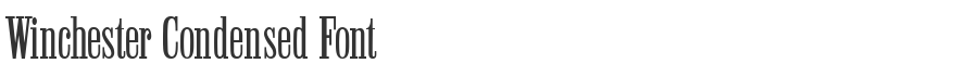Winchester Condensed Font
