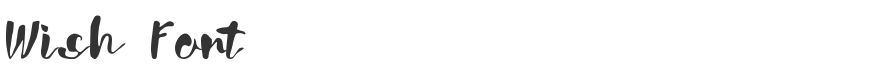 Wish Font
