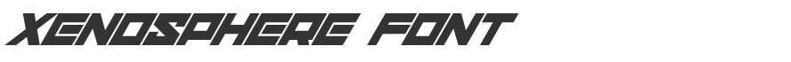 Xenosphere Font