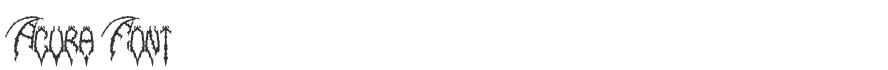 Acura Font
