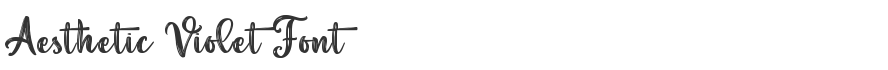 Aesthetic Violet Font