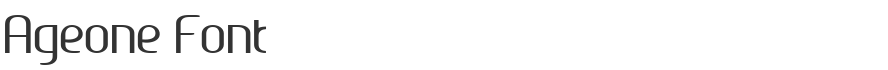 Ageone Font