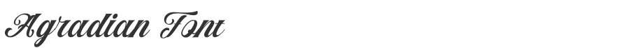 Agradian Font