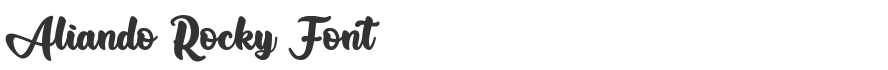 Aliando Rocky Font