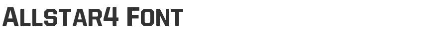 Allstar4 Font