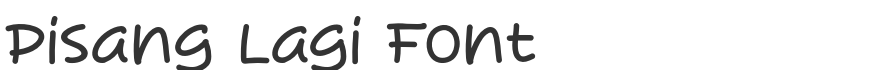 Pisang Lagi Font