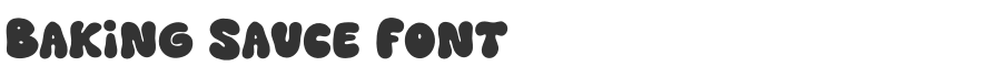 Baking Sauce Font