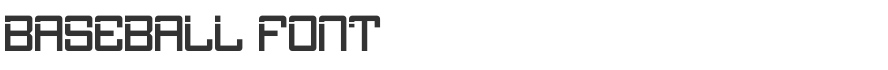Baseball Font