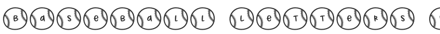 Baseball Letters Font