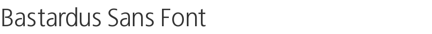 Bastardus Sans Font