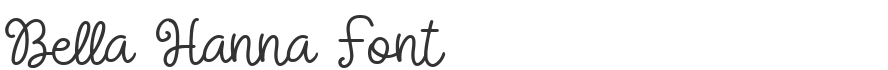 Bella Hanna Font