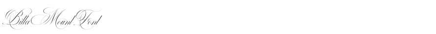 Billa Mount Font