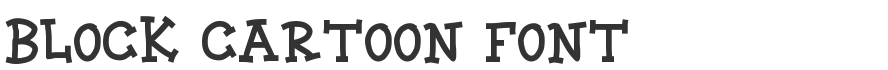 Block Cartoon Font