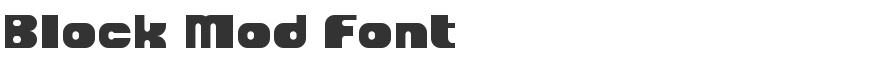 Block Mod Font