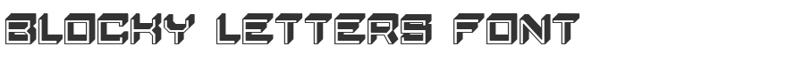 Blocky Letters Font