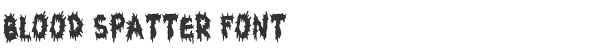 Blood Spatter Font