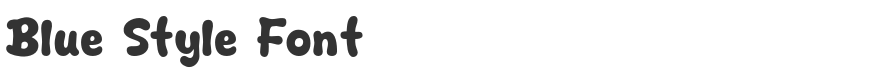 Blue Style Font