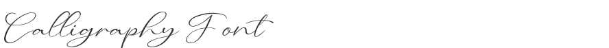 Calligraphy Font