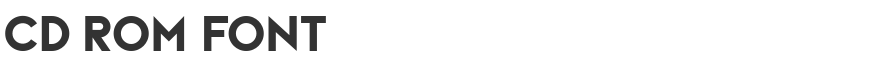 Cd Rom Font
