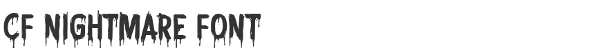 CF Nightmare Font
