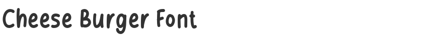 Cheese Burger Font