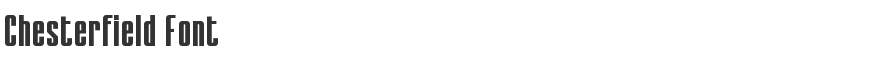 Chesterfield Font