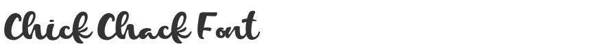 Chick Chack Font