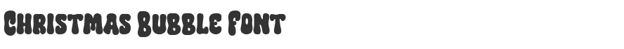 Christmas Bubble Font