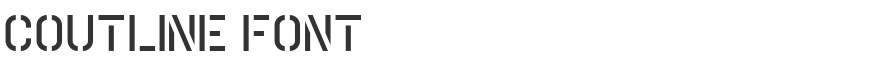 Coutline Font