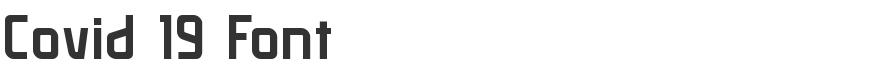 Covid 19 Font