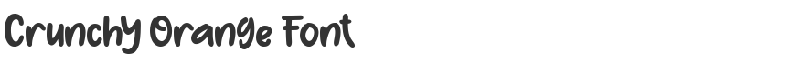 Crunchy Orange Font
