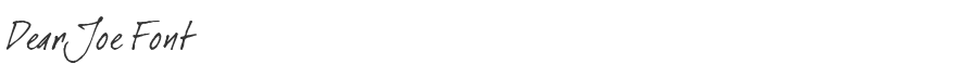 Dear Joe Font