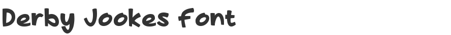 Derby Jookes Font