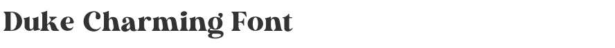 Duke Charming Font