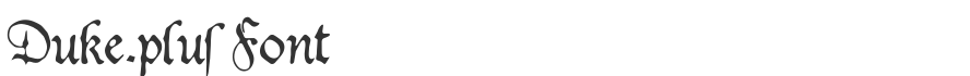 Duke.plus Font