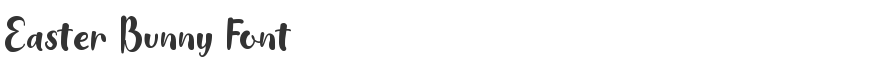 Easter Bunny Font
