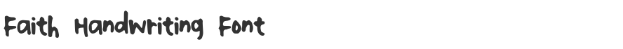 Faith Handwriting Font