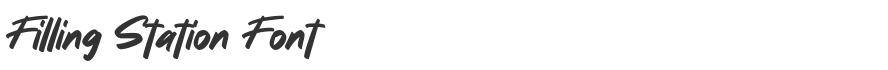 Filling Station Font