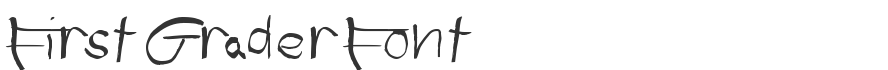 First Grader Font